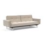 Innovation Living Splitback Chrome Sofa Bed With Arms - stof 612