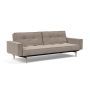 Innovation Living Splitback Styletto Sofa Bed Light Wood With Arms - stof 318