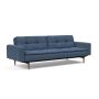 Innovation Living Dublexo Styletto Sofa Bed Dark Wood With Arms - stof 302