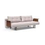 Innovation Living Recast Sofa Bed Dark Styletto With Arms - stof 300