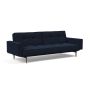 Innovation Living Splitback Styletto Sofa Bed Dark Wood With Arms - stof 528