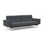 Innovation Living Splitback Chrome Sofa Bed With Arms - stof 894