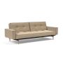 Innovation Living Splitback Styletto Sofa Bed Light Wood With Arms - stof 587