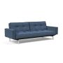 Innovation Living Splitback Chrome Sofa Bed With Arms - stof 302
