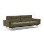 Innovation Living Splitback Styletto Sofa Bed Light Wood With Arms - stof 316