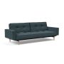 Innovation Living Splitback Styletto Sofa Bed Light Wood With Arms - stof 851