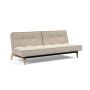 Innovation Living Splitback Eik Sofa Bed Oak - stof 612