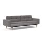 Innovation Living Dublexo Styletto Sofa Bed Light Wood With Arms - stof 282
