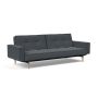 Innovation Living Splitback Styletto Sofa Bed Light Wood With Arms - stof 894