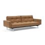 Innovation Living Splitback Chrome Sofa Bed With Arms - stof 551