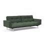 Innovation Living Splitback Chrome Sofa Bed With Arms - stof 281