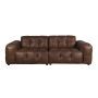 Sofa Hackman 3-Seater Leather Chocolate