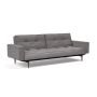 Innovation Living Splitback Styletto Sofa Bed Dark Wood With Arms - stof 282