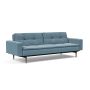 Innovation Living Dublexo Styletto Sofa Bed Dark Wood With Arms - stof 525