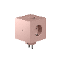 AVOLT Square 2 Socket extender with 30W Dual USBC - Old Pink