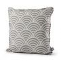 Extreme Lounging b-cushion Pattern Shell Silver Grey