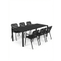 Set Garden Table Vondel 214 + 6 Armchair Vondel Black