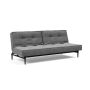 Innovation Living Splitback Styletto Sofa Bed Black Wood - stof 563