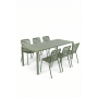 Set Garden Table Vondel 214 + 6 Chair Vondel Green