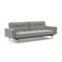 Innovation Living Splitback Styletto Sofa Bed Light Wood With Arms - stof 853