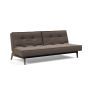 Innovation Living Splitback Eik Sofa Bed Smoked Oak - stof 530