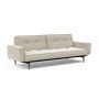Innovation Living Splitback Styletto Sofa Bed Dark Wood With Arms - stof 357