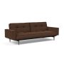 Innovation Living Splitback Styletto Sofa Bed Dark Wood With Arms - stof 359