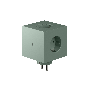 AVOLT Square 2 Socket extender with 30W Dual USBC - Oak Green