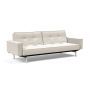 Innovation Living Splitback Chrome Sofa Bed With Arms - stof 531
