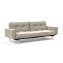 Innovation Living Splitback Chrome Sofa Bed With Arms - stof 539