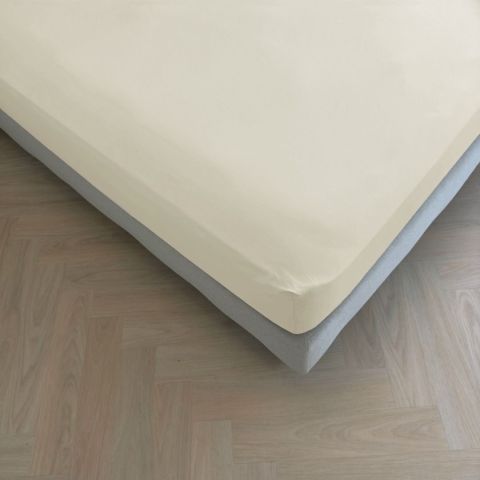 Kayori Puro Topper Hoeslaken Katoen-Perkal Beige