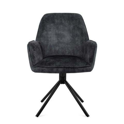 Benoa Eetkamerstoel Noah Antraciet (set of 2)