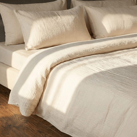 Kayori Caro Dekbedovertrek Mousseline Offwhite