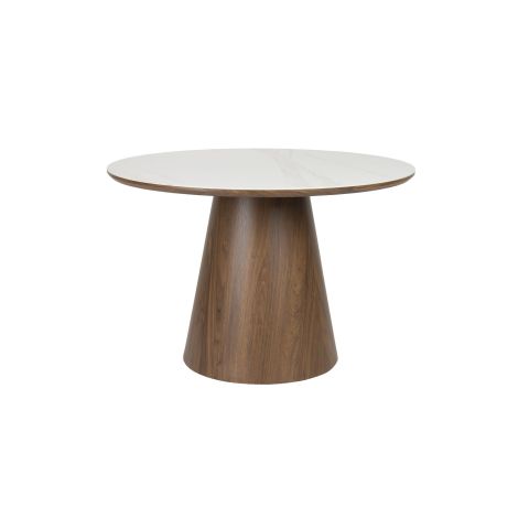 Dining Table Almira Round Walnut