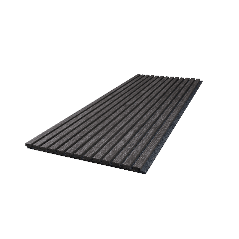 Akupanel Houtskool Zwart Vilt - 130 X 52 Cm